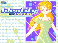 Song jacket: an anime character on a purple textured background, titled Identity Part III.
